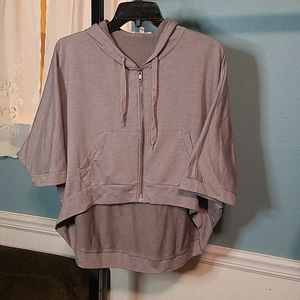 Charlotte Russe Gray High-Low Sweatshirt
